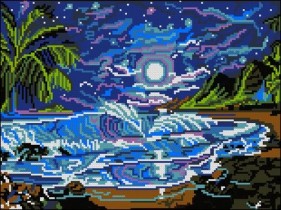 Схема для вышивки бисером КБП-3001 Остров грез