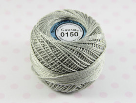 Пряжа Ирис 100% хлопок 10г 82м №0150 св-серый