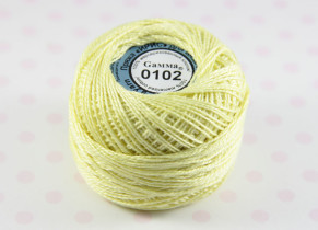 Пряжа Ирис 100% хлопок 10г 82м №0102 св.лимонный
