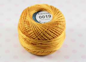 Пряжа Ирис 100% хлопок 10г 82м №0019 св.оранжевый