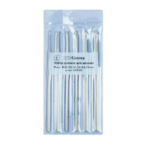 Для вязания " Gamma" CHT- 01 набор крючков алюминий d 2- 5 мм мм 15 см 6 шт в чехле 2. 0; 2. 5; 3. 0; 3. 5; 4. 0; 5. 0 мм