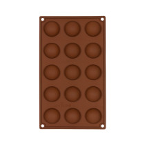 Форма силиконовая "S-CHIEF" для конфет SPC-0119 29.5 x 17.4 x 2 см "футбольные мячи" - 15 ячеек