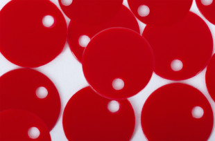 Пайетки " Zlatka" россыпью ZF- 11/ 1 8 мм 10 г №06 красный