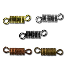  Замок для бус "винт" DV-01/5 15x3.5 мм 5 шт №02 под никель