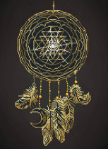 Кристальная ( алмазная) мозаика  " ФРЕЯ" ALV- 114 " Ловец снов" 40 х 55 см